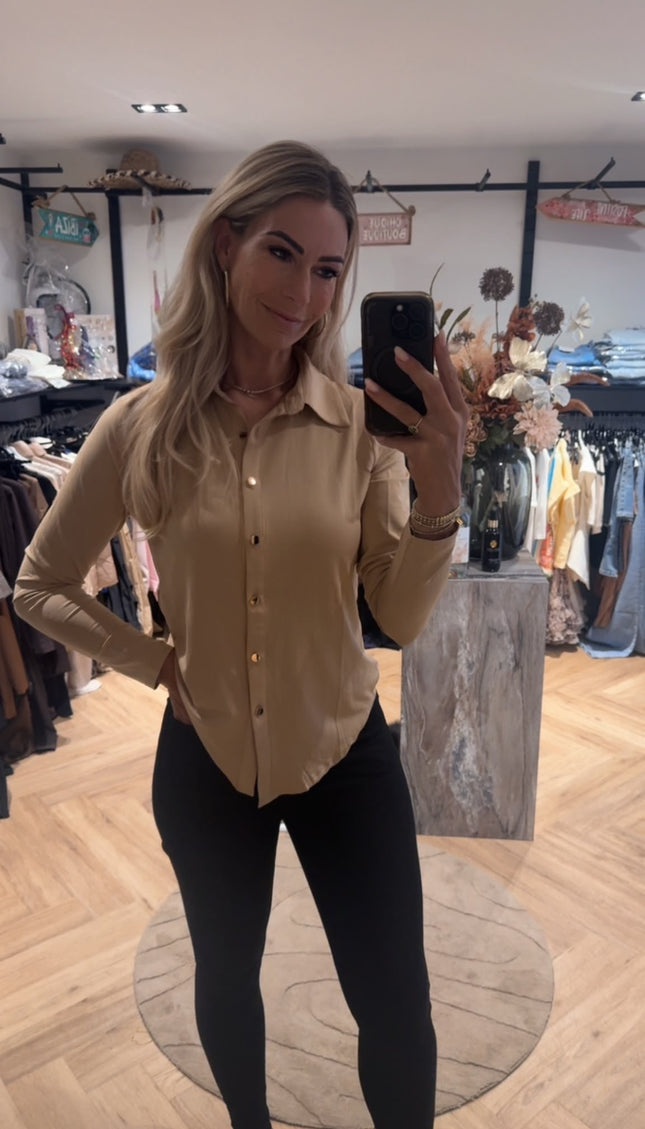 Travel Blouse Camel