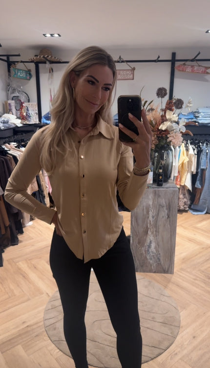 Travel Blouse Camel
