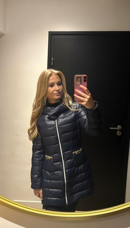 Montereggi Half Lange Jas Blauw