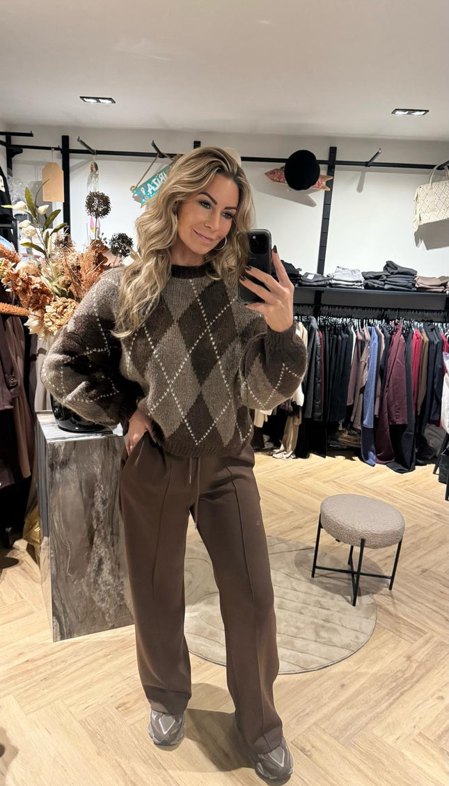 Broek Comfy Jogger Bruin