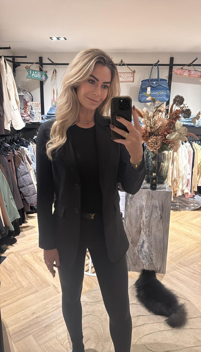 Oversized Blazer Zwart