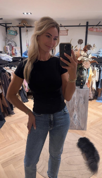 Basic Stretch T-shirt Navy
