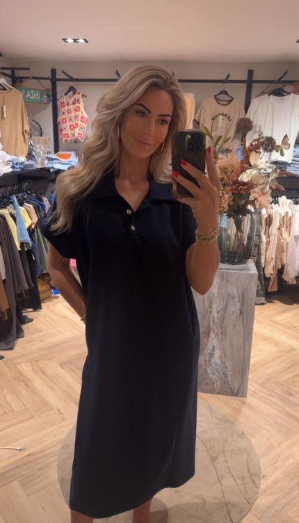 Polo Jurk Zwart