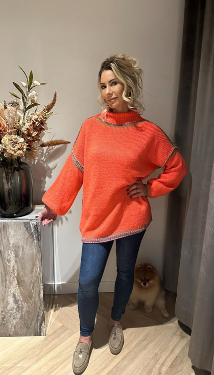 Sweater Neon Revival Oranje