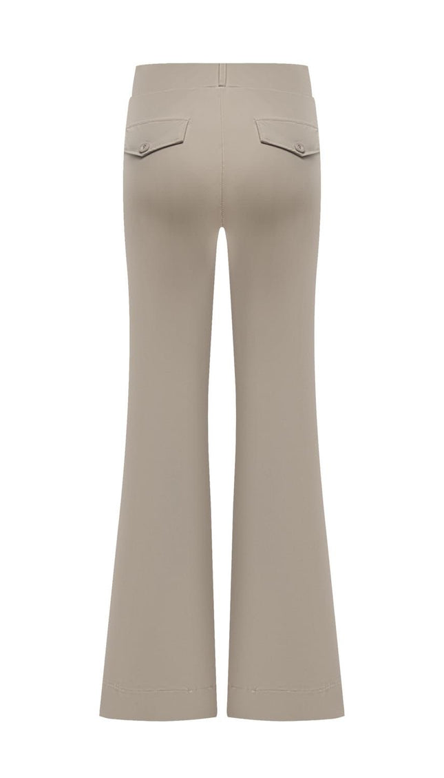 Triple Nine Broek Flared Leg Beige