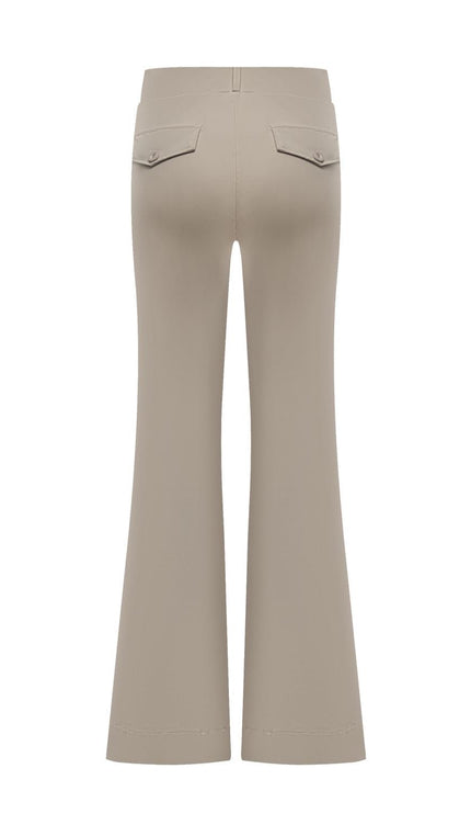 Triple Nine Broek Flared Leg Beige