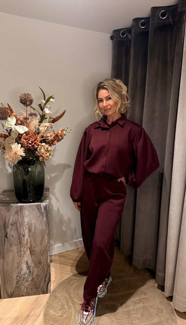 Blouse Festive Bordeaux