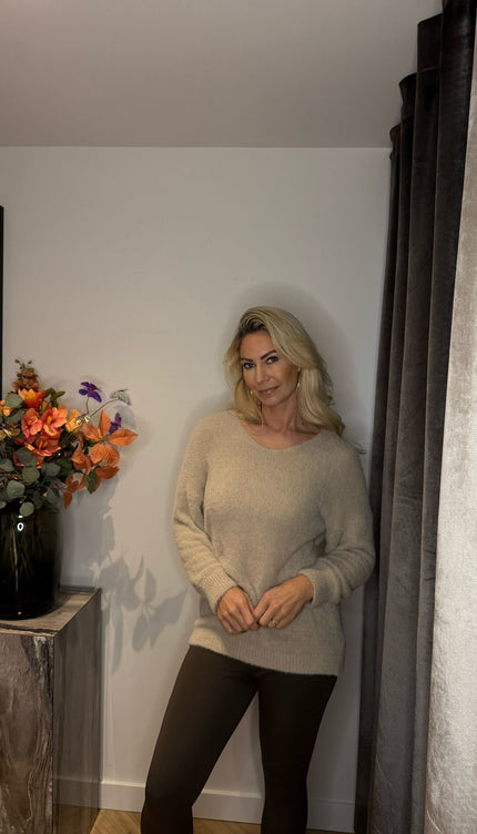 Oversized V Hals Sweater