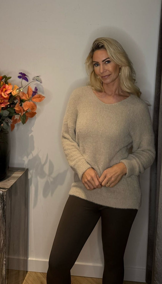 Oversized V Hals Sweater
