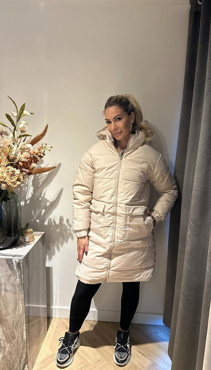 Tweezijdige Jas Ecru