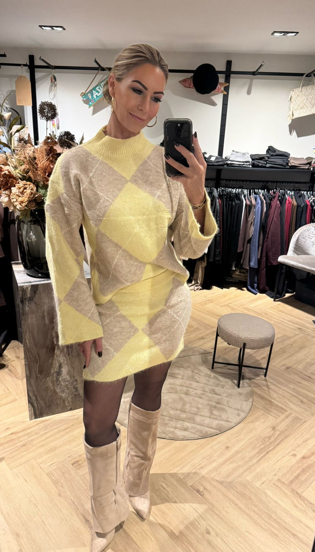 2 Delige Set Knitted Chelsea - Trui met Rokje