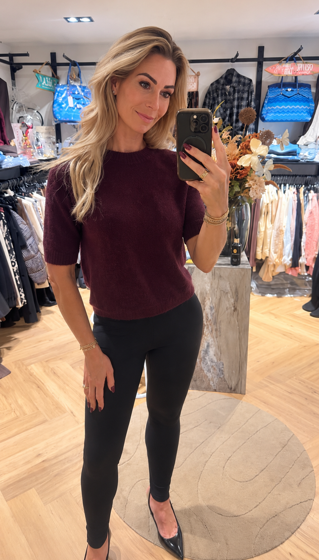 Alpaca top aubergine