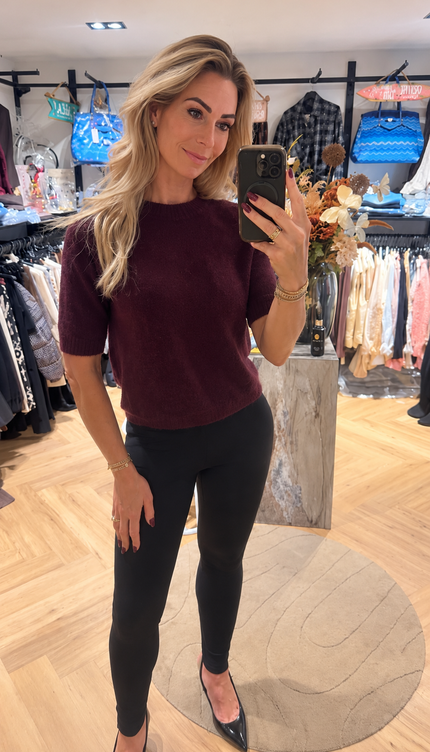Alpaca top aubergine