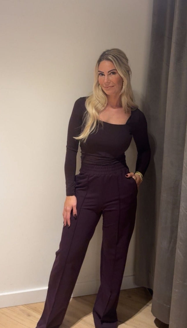 Jogger Pants Aubergine