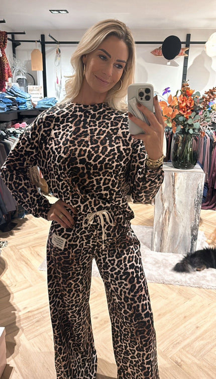 2 Delige Set Comfy Leopard
