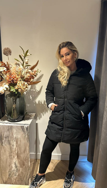 Tweezijdige Jas Zwart