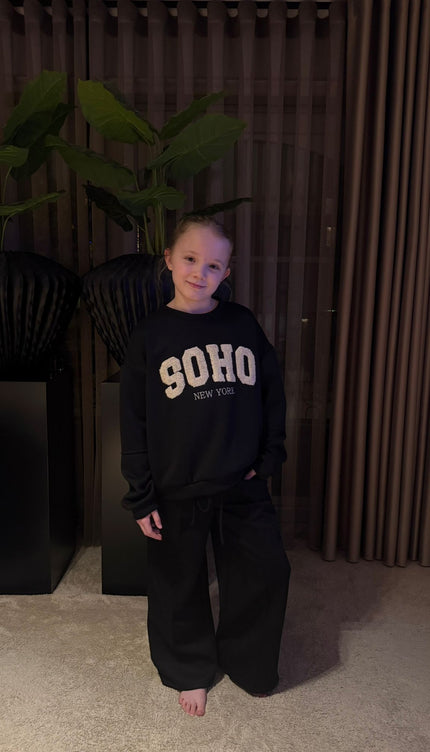 2 Delige Set Comfy Soho Zwart Kids