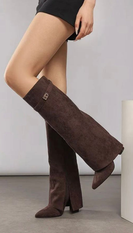 Overlap Laarzen Donkerbruin