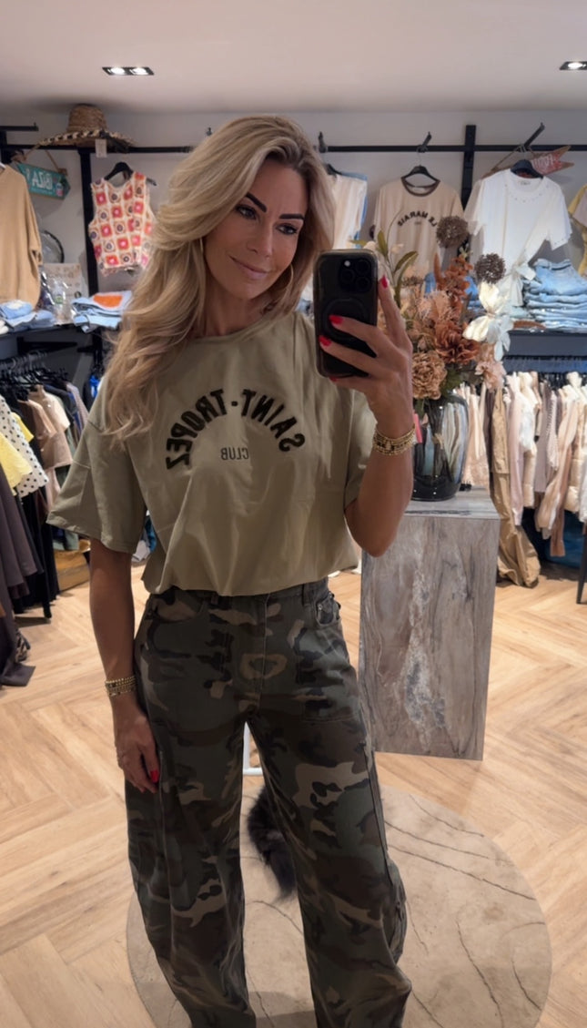 T-shirt Saint Tropez Club  Khaki