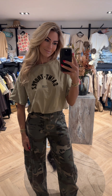 T-shirt Saint Tropez Club  Khaki
