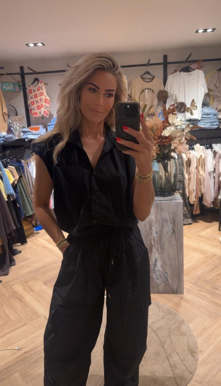 Cargo Parachute Broek Zwart