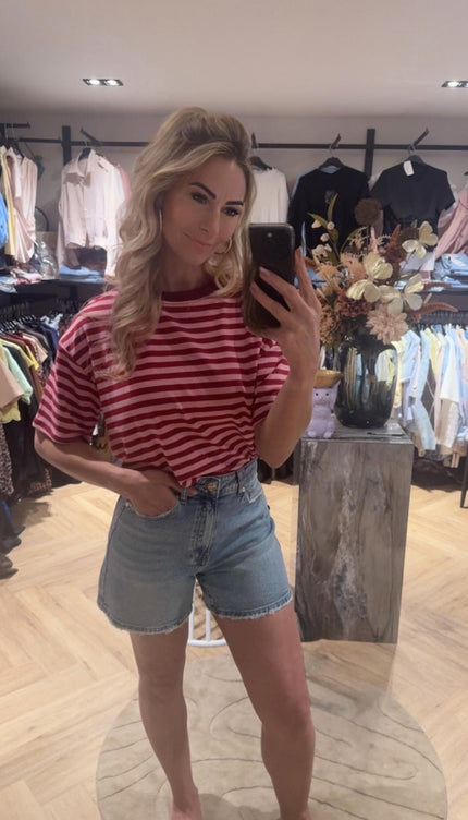 T-Shirt Stripes Pink-Red