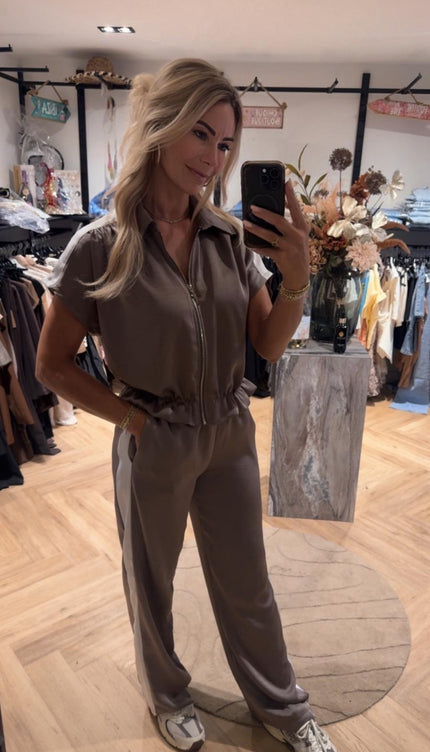 2 Delige Set Sporty Taupe