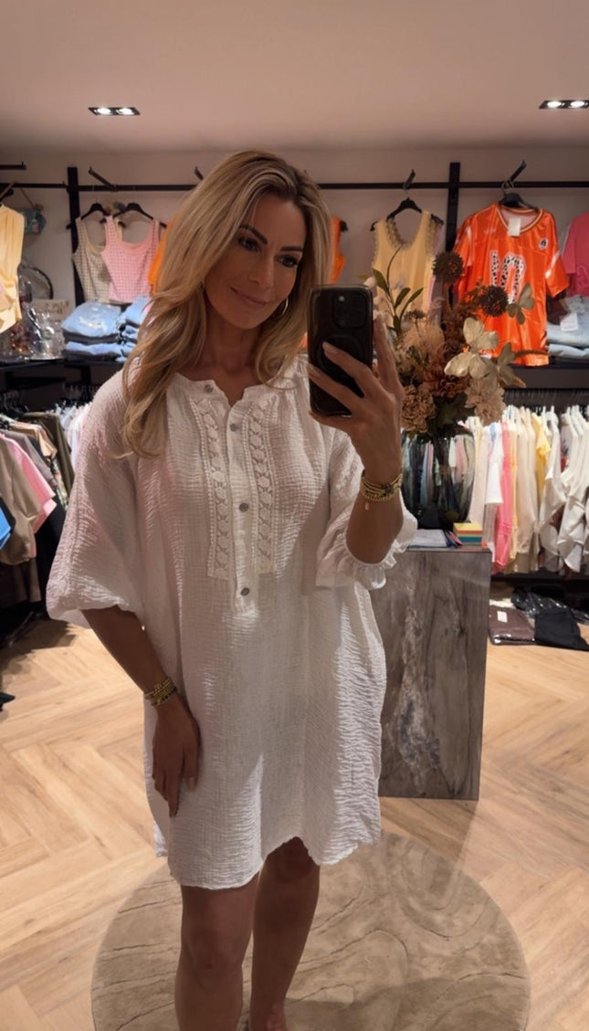 Jurkje Mousseline Off White