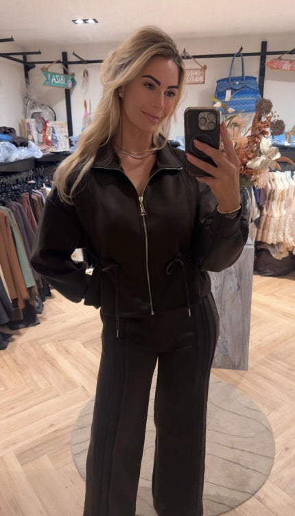 2 Delige set Comfy Autumn Bruin