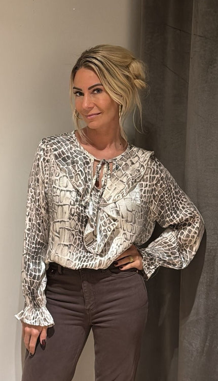 Blouse Crocodille Print