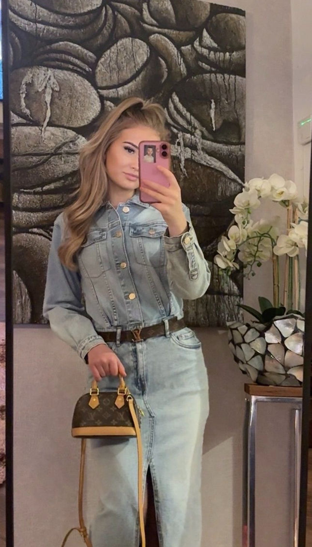 Denim Jurk Queen Hearts