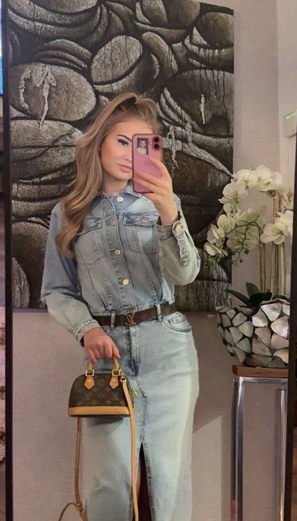 Denim Jurk Queen Hearts