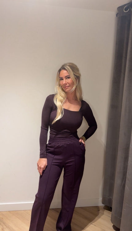 Jogger Pants Aubergine