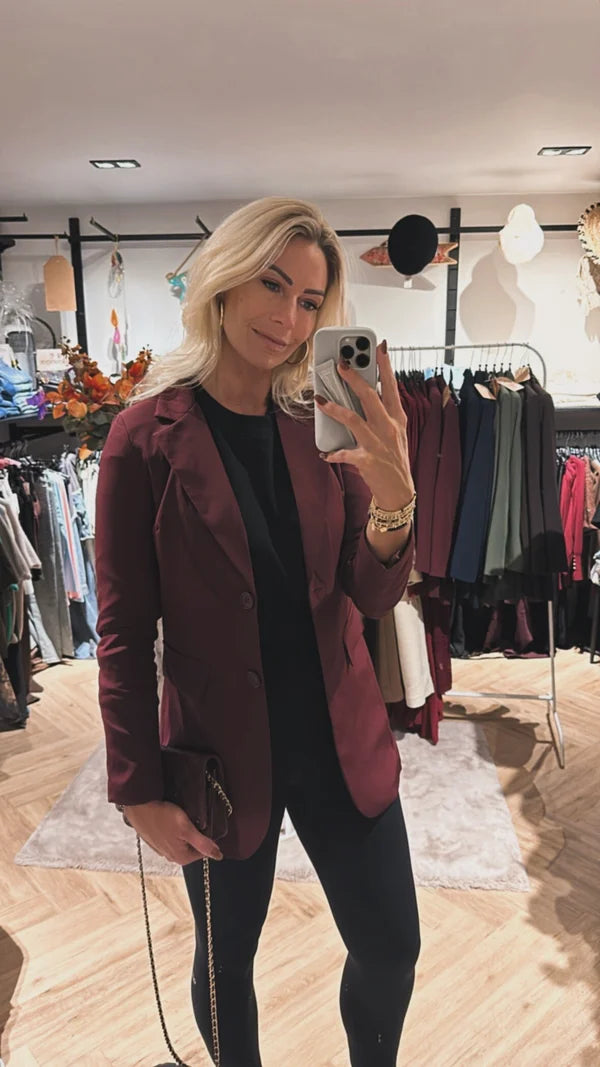Perfect Blazer Burgundy