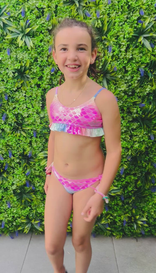 Meisjes Mermaid Bikini Roze