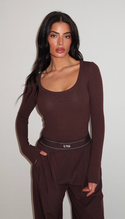 GILL SCOOP LS BODYSUIT - CACAO