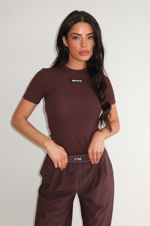 JILL SHORT SLEEVE - CACAO