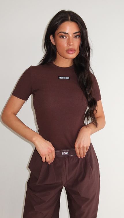 JILL SHORT SLEEVE - CACAO