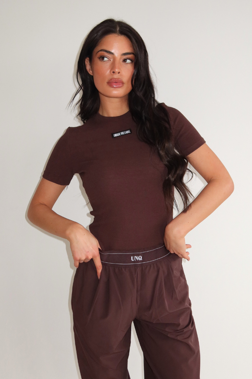 JILL SHORT SLEEVE - CACAO