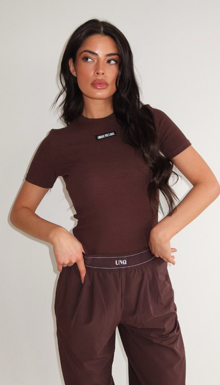 JILL SHORT SLEEVE - CACAO