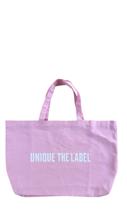 UNIQUE CANVAS TOTE CANVAS BAG - POWDER PINK